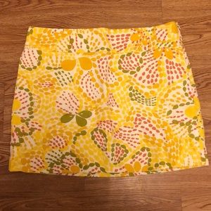 J Crew Fiji Floral Linen Skirt